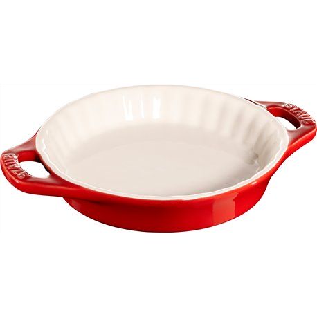 Okrągły półmisek ceramiczny do ciast Staub - czerwony